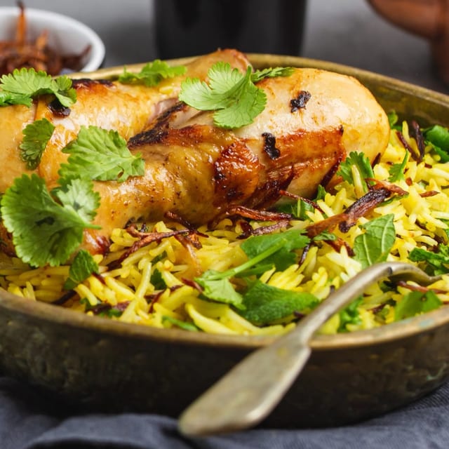 Butter Chicken Biryani Family Pack.